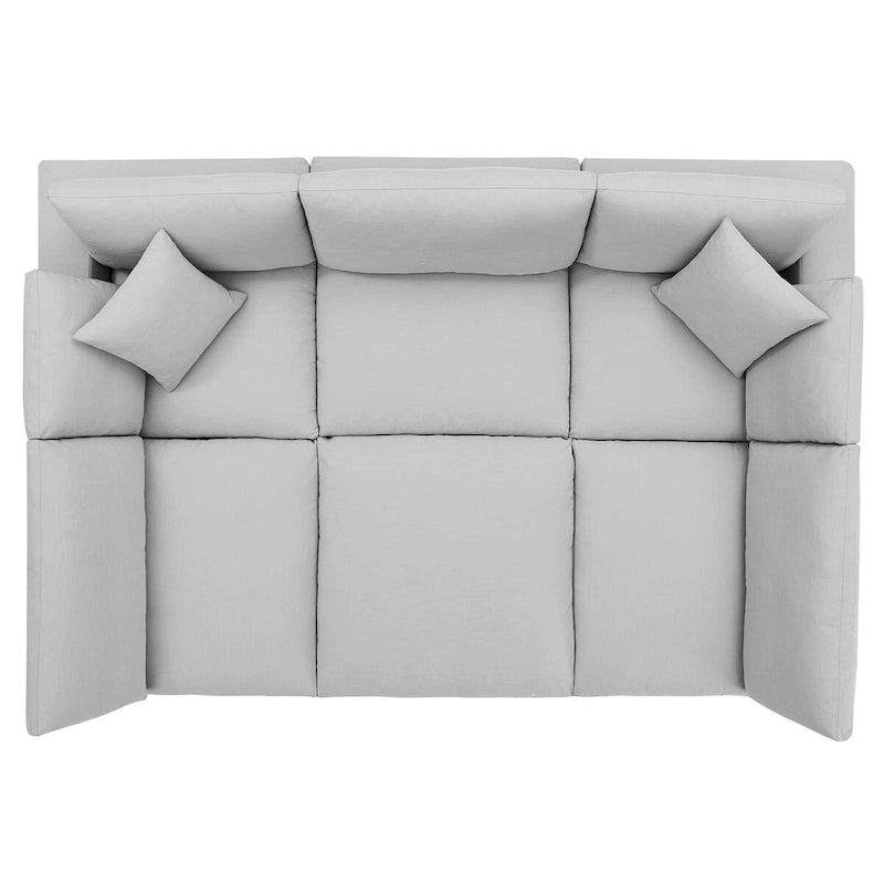Canapé modulaire extra-épais garni de duvet