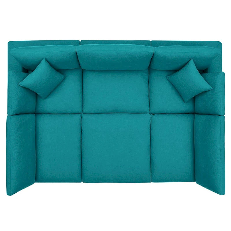 Canapé modulaire extra-épais garni de duvet