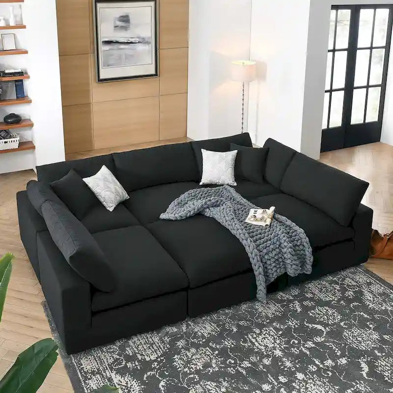 Canapé modulaire extra-épais garni de duvet