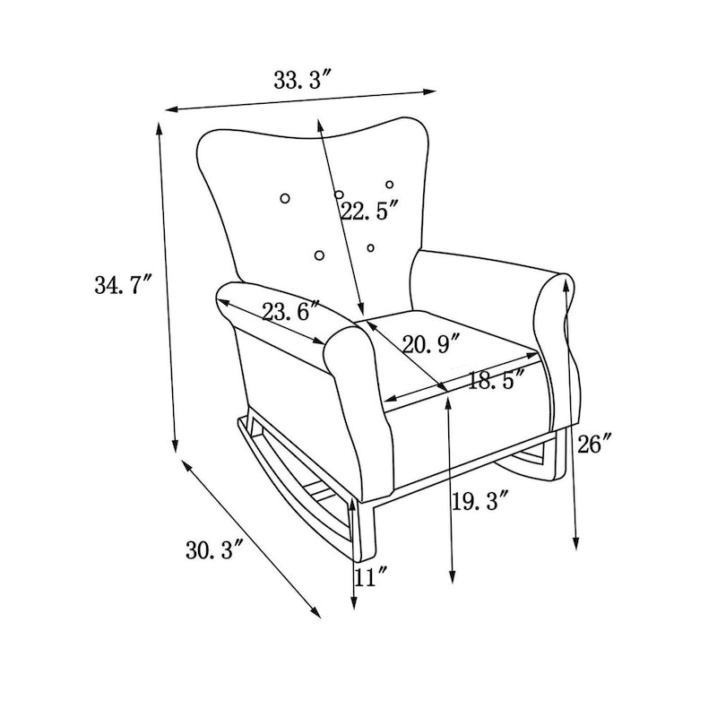 Fauteuil de salon rembourré