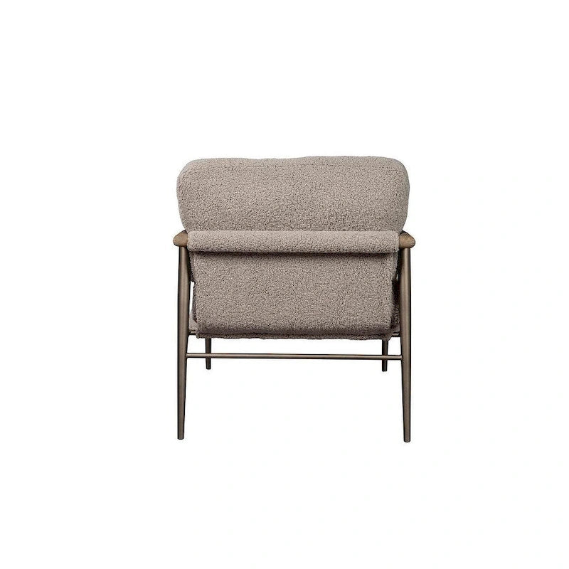 Fauteuil d'appoint rembourré, Gris délavé