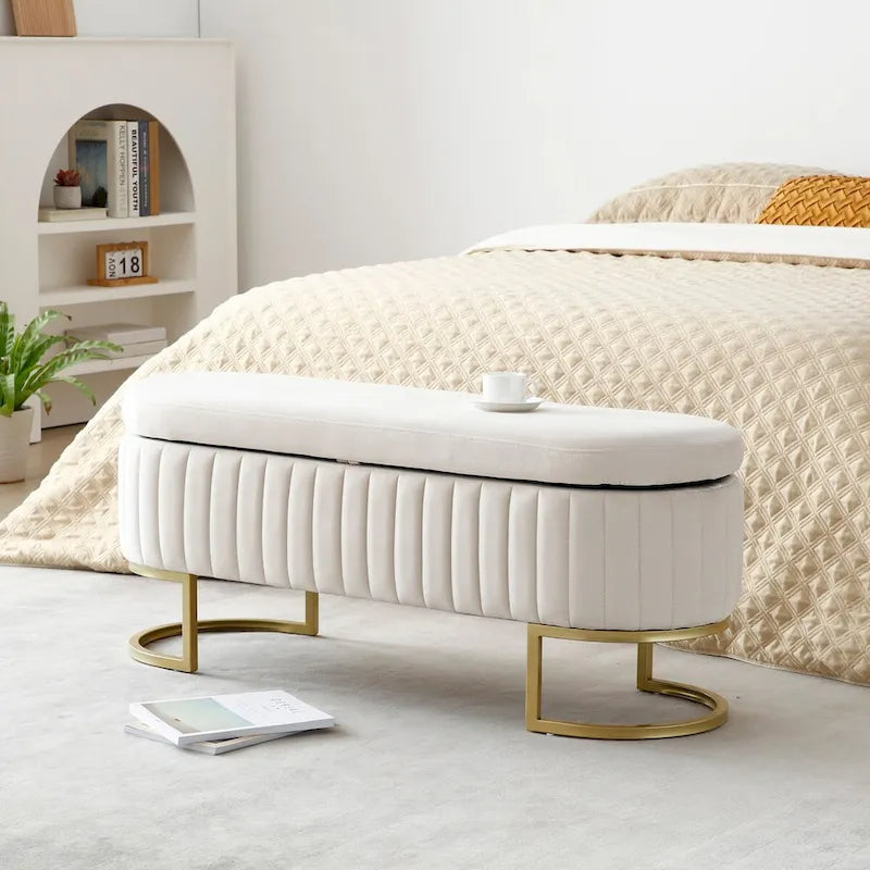 Banc de rangement, banc de chambre à coucher