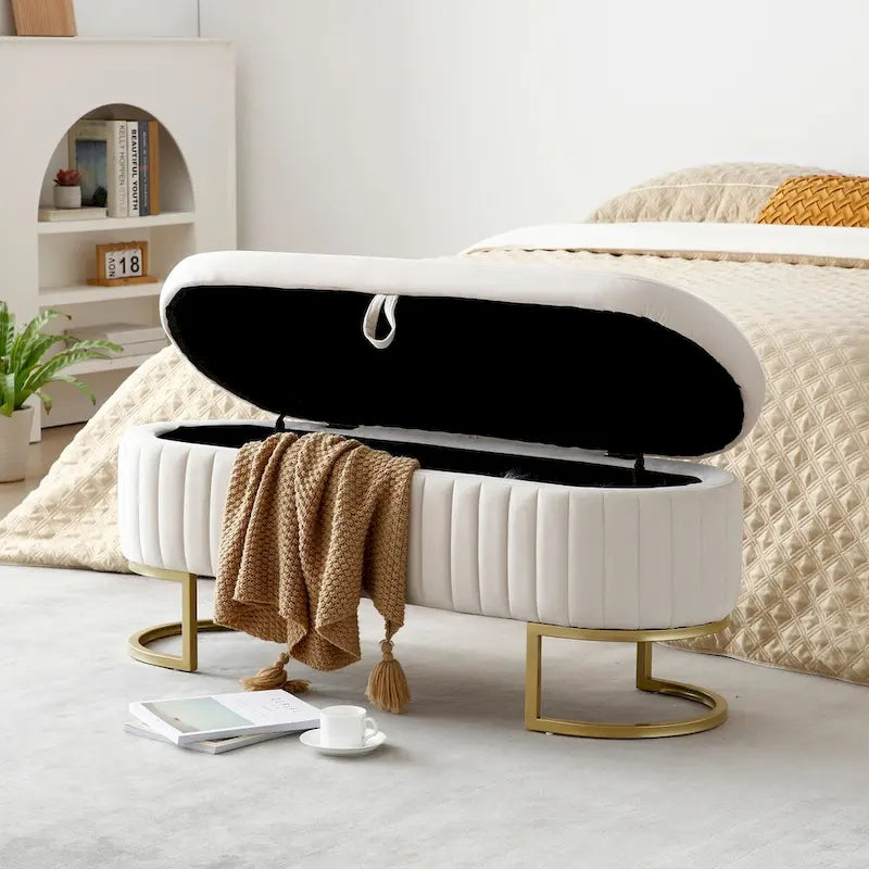 Banc de rangement, banc de chambre à coucher