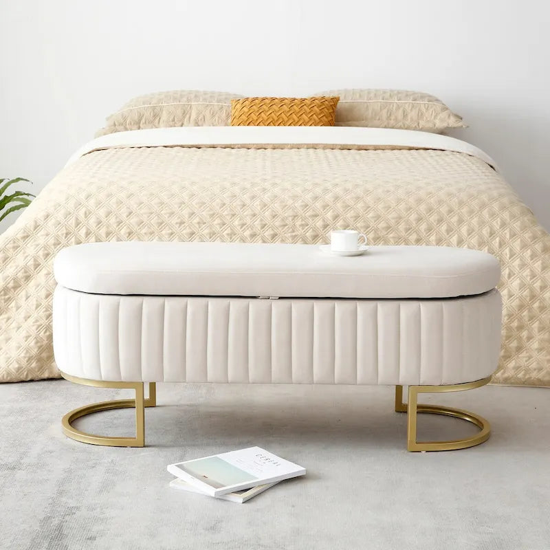 Banc de rangement, banc de chambre à coucher