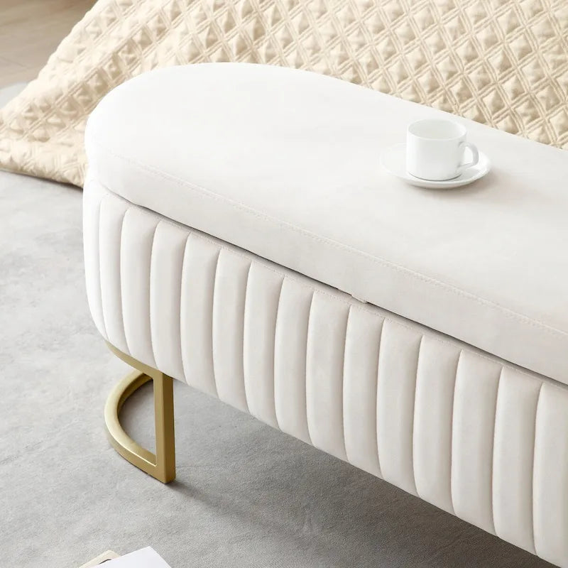 Banc de rangement, banc de chambre à coucher