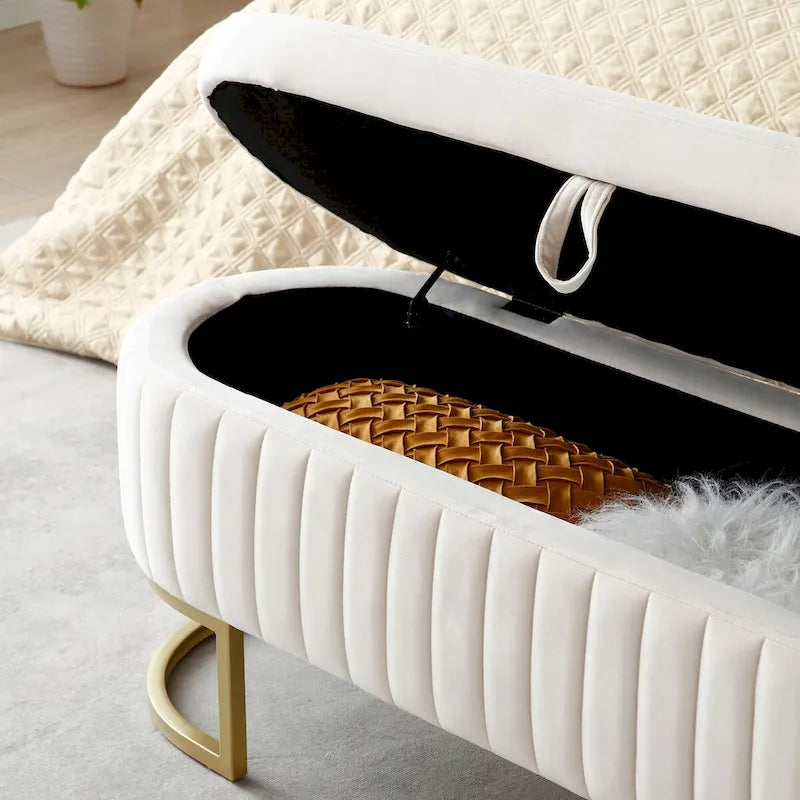 Banc de rangement, banc de chambre à coucher