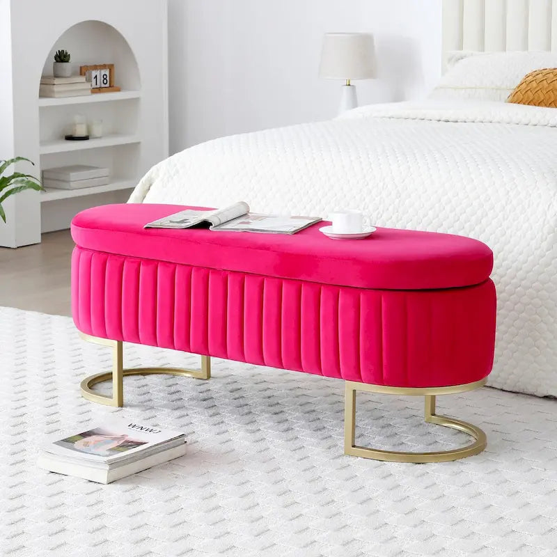 Banc de rangement, banc de chambre à coucher