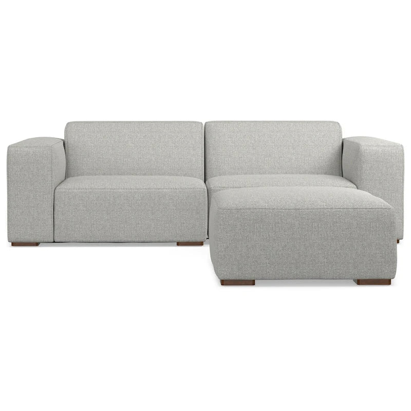 Canapé deux places modulable et pouf
