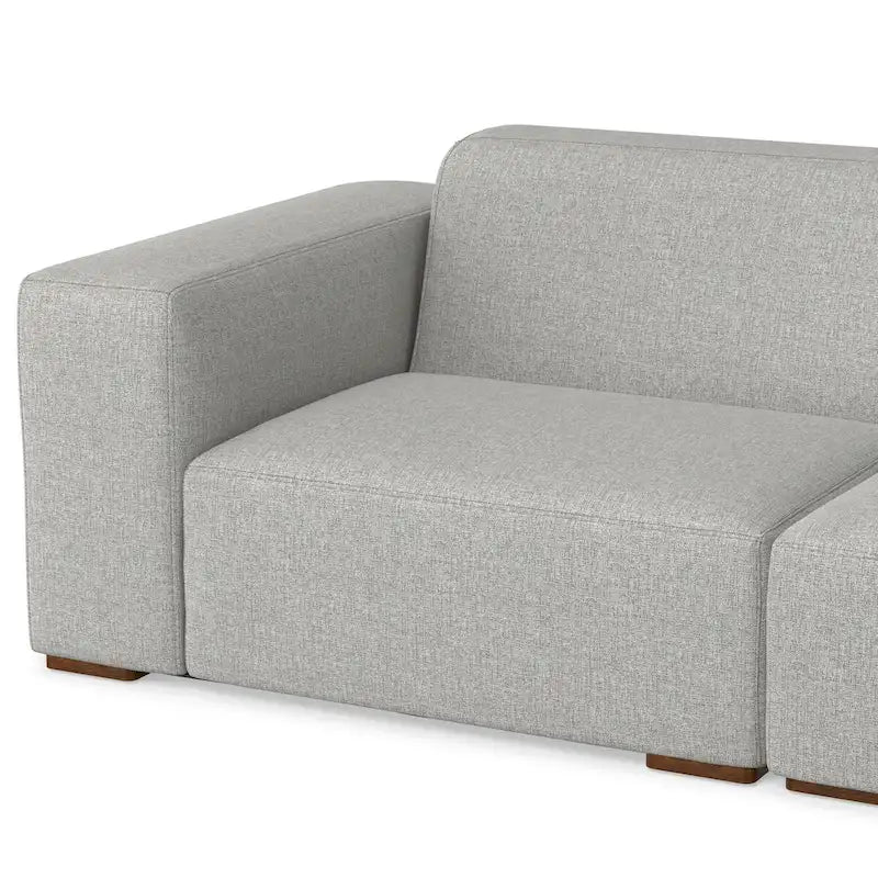 Canapé deux places modulable et pouf