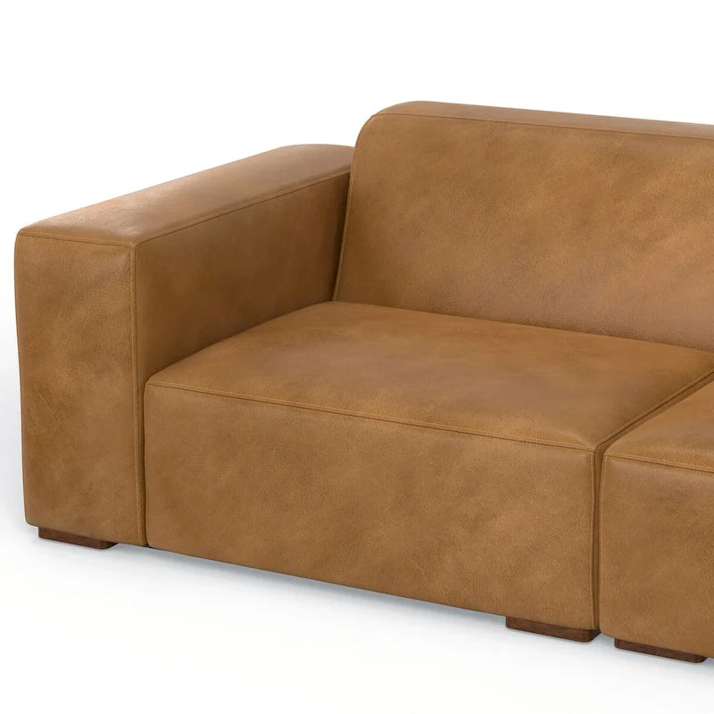 Canapé deux places modulable et pouf