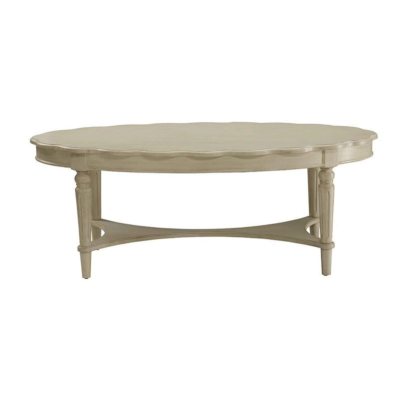 Table basse rétro blanche