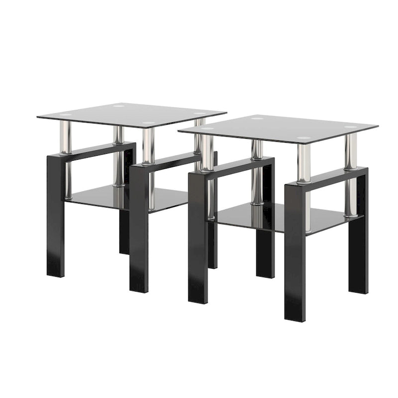 Table basse/d'appoint moderne en verre trempé