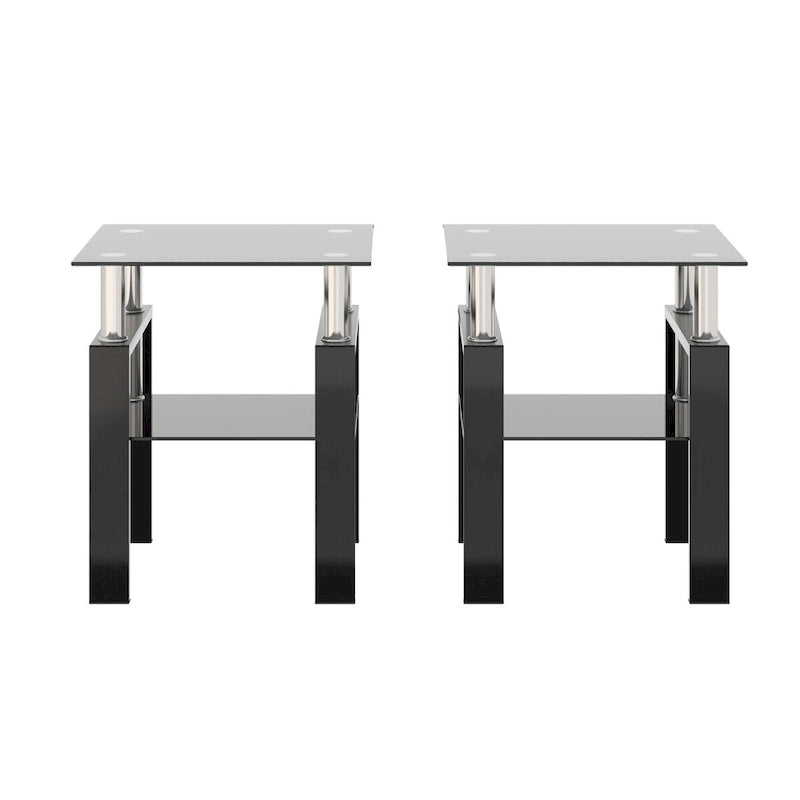 Table basse/d'appoint moderne en verre trempé