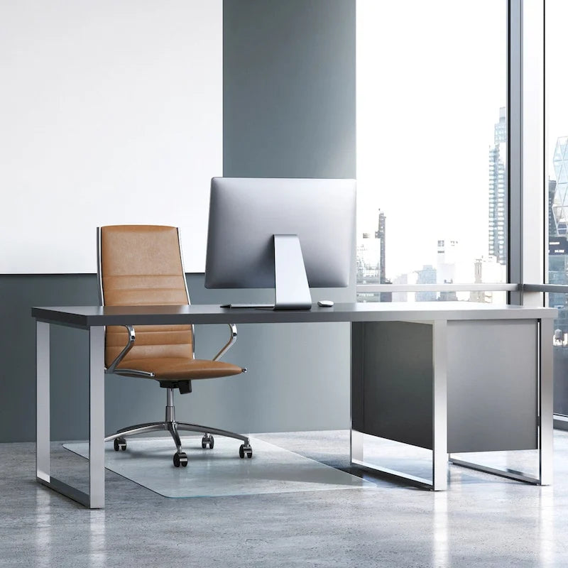 Tapis de chaise en verre robuste – Convient aux sols durs et aux moquettes
