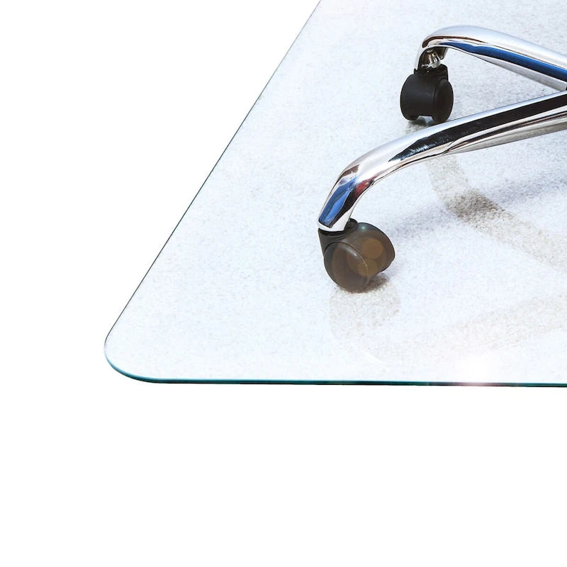 Tapis de chaise en verre robuste – Convient aux sols durs et aux moquettes