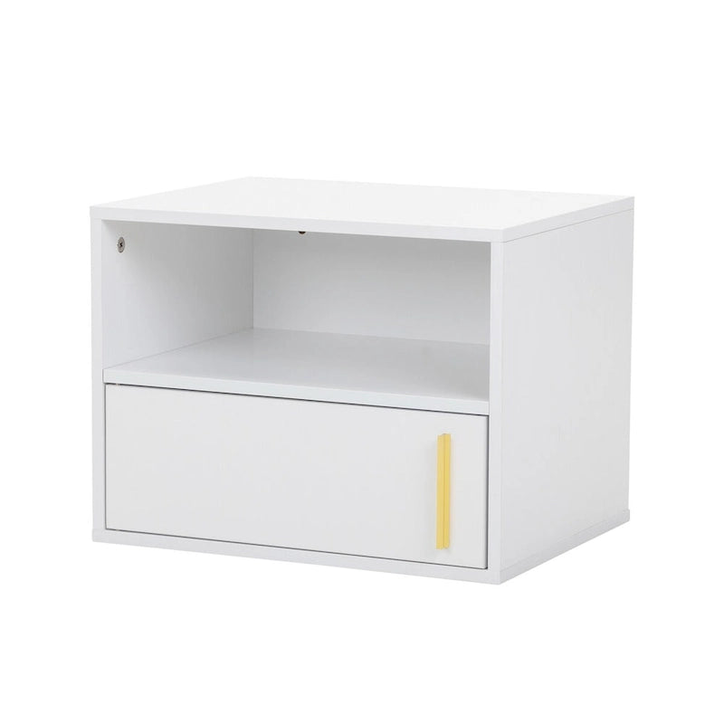 Lot de 2 chevets muraux en bois