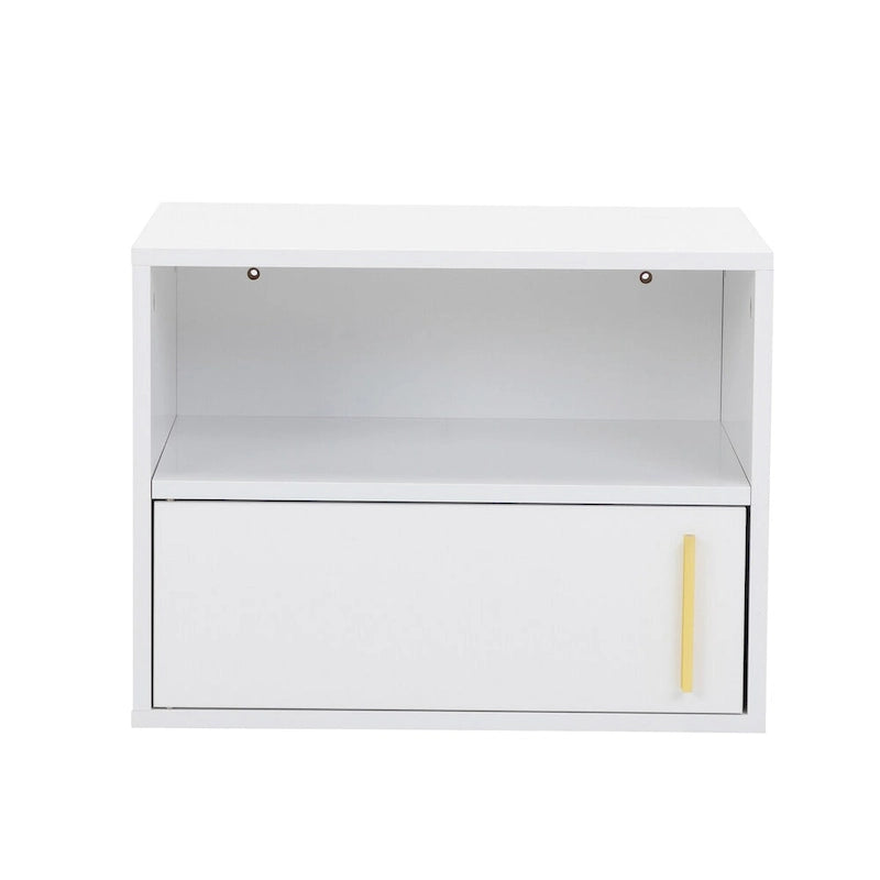 Lot de 2 chevets muraux en bois