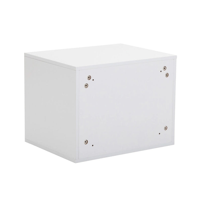 Lot de 2 chevets muraux en bois