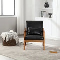 Fauteuil d'appoint moderne en cuir synthétique avec un oreiller
