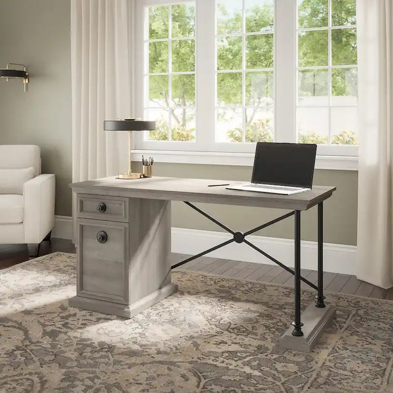 Bureau de direction design de 152 cm avec rangement
