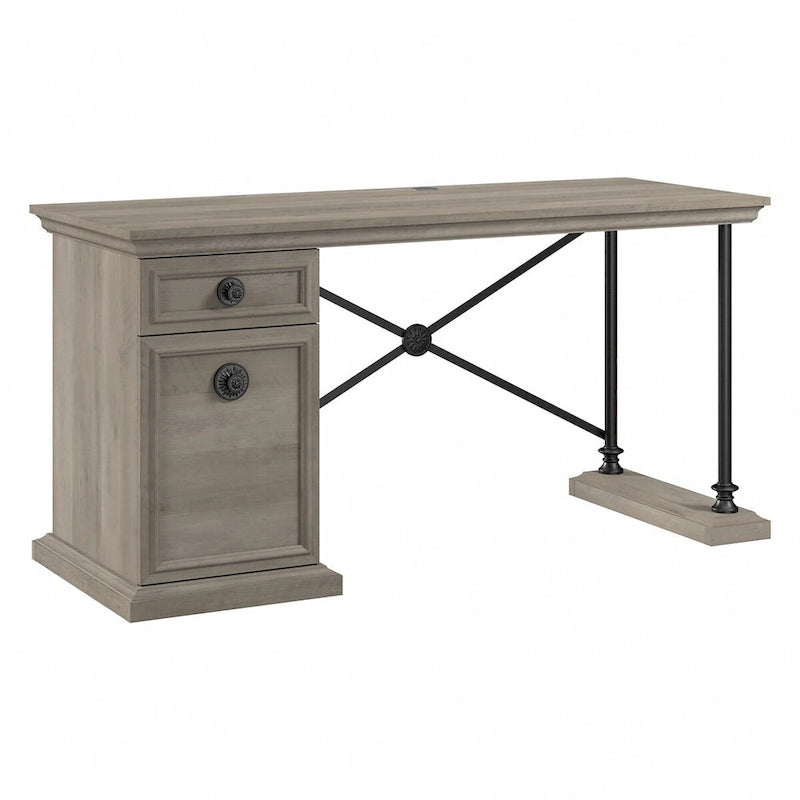 Bureau de direction design de 152 cm avec rangement