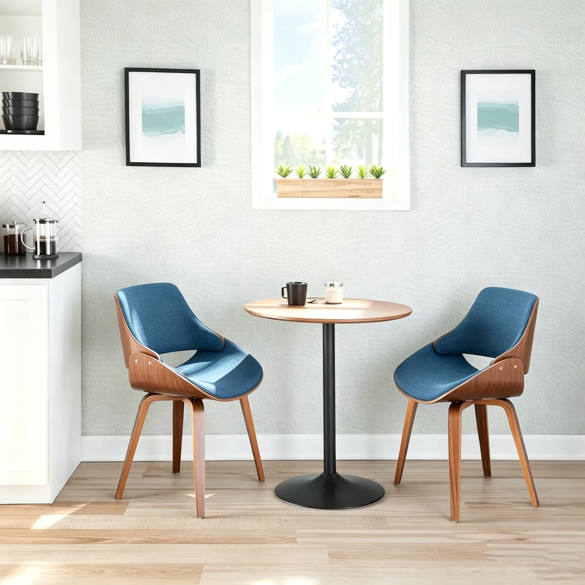 Chaise de salle à manger moderne capitonnée de style médiéval